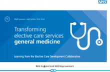 Transforming elective care services general medicine: Learning from the Elective Care Development Collaborative